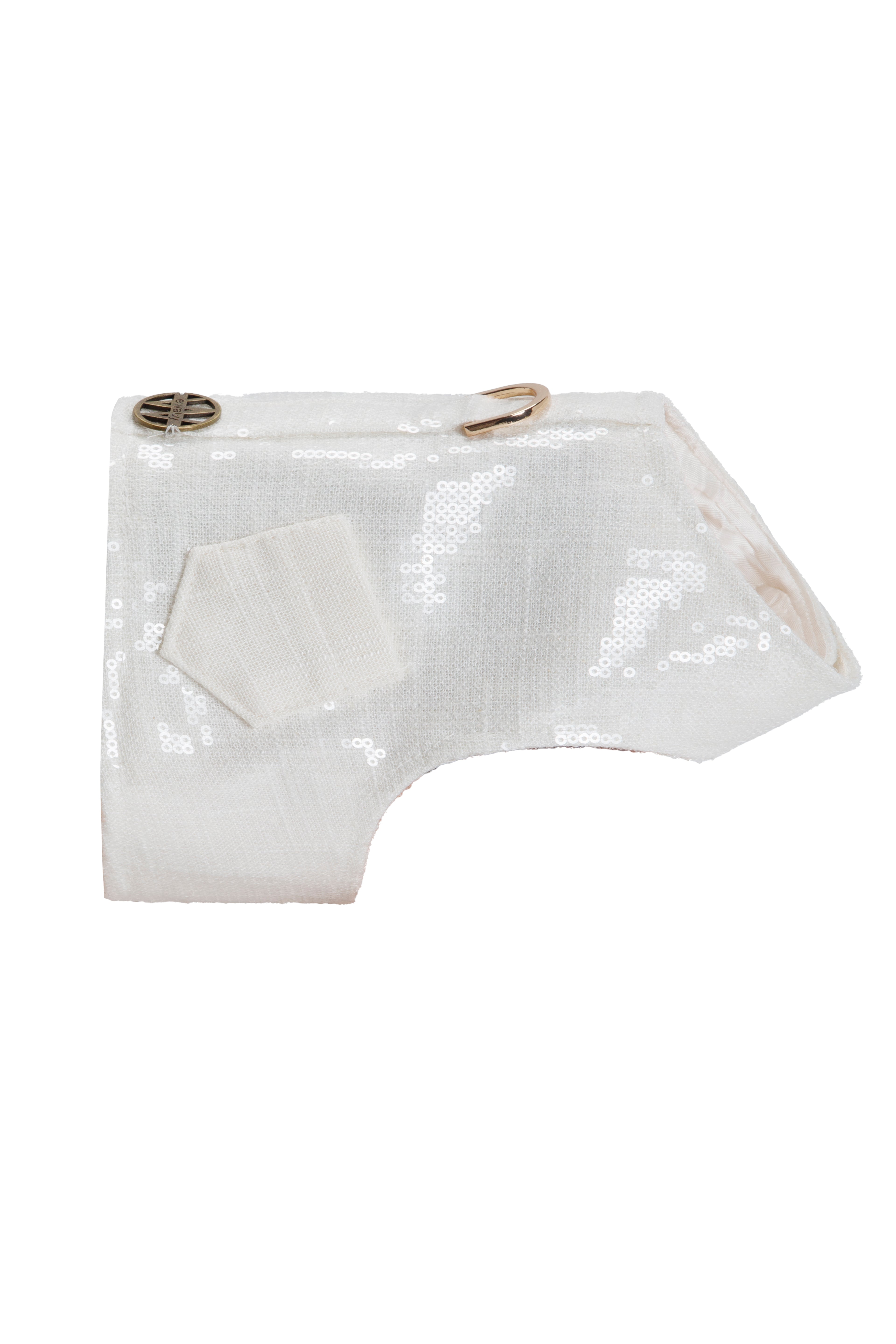 Arnés de lino italiano bordado en lentejuelas I Edición limitada