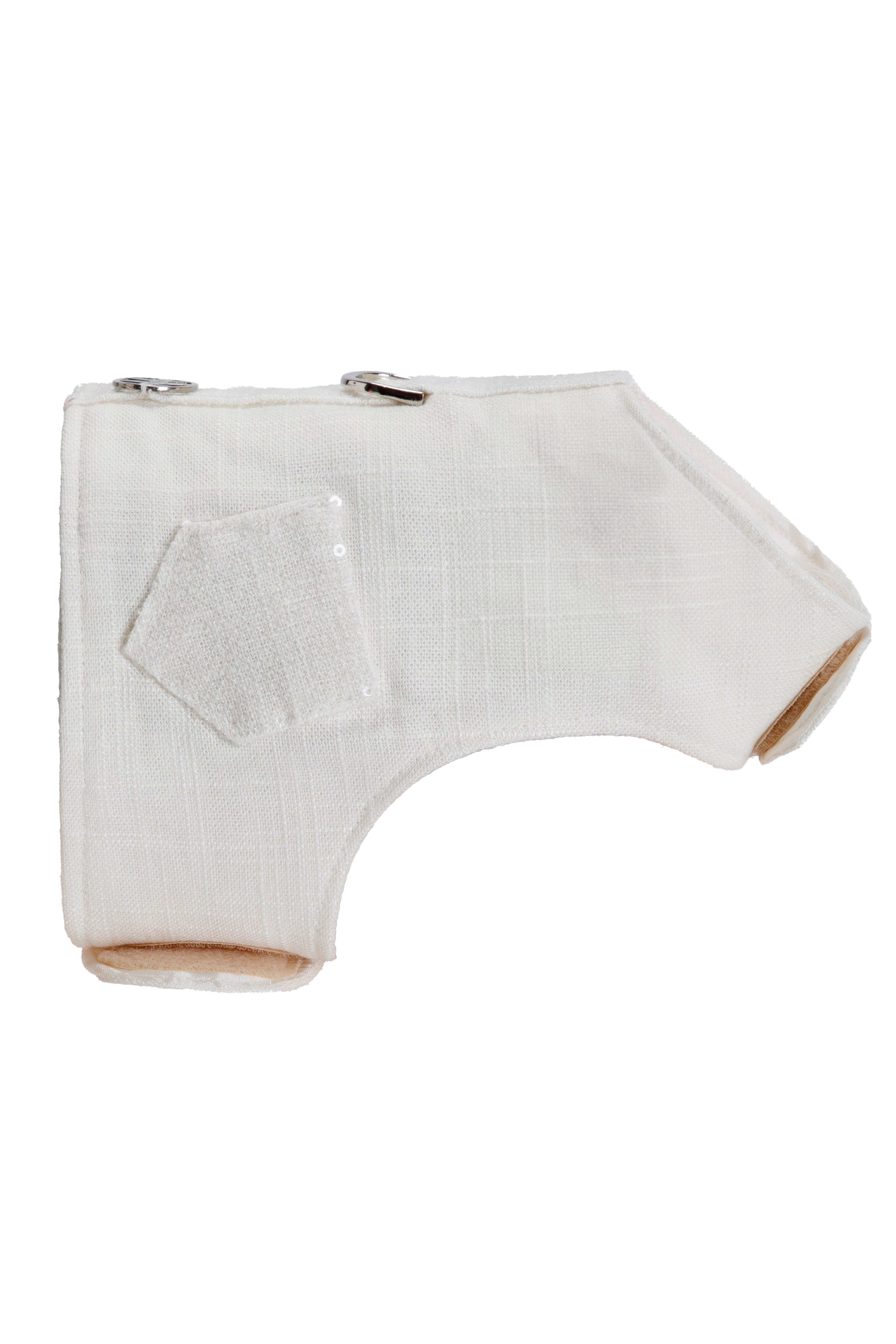 Arnés de lino de viscosa con lentejuelas italianas I Elegancia esencial