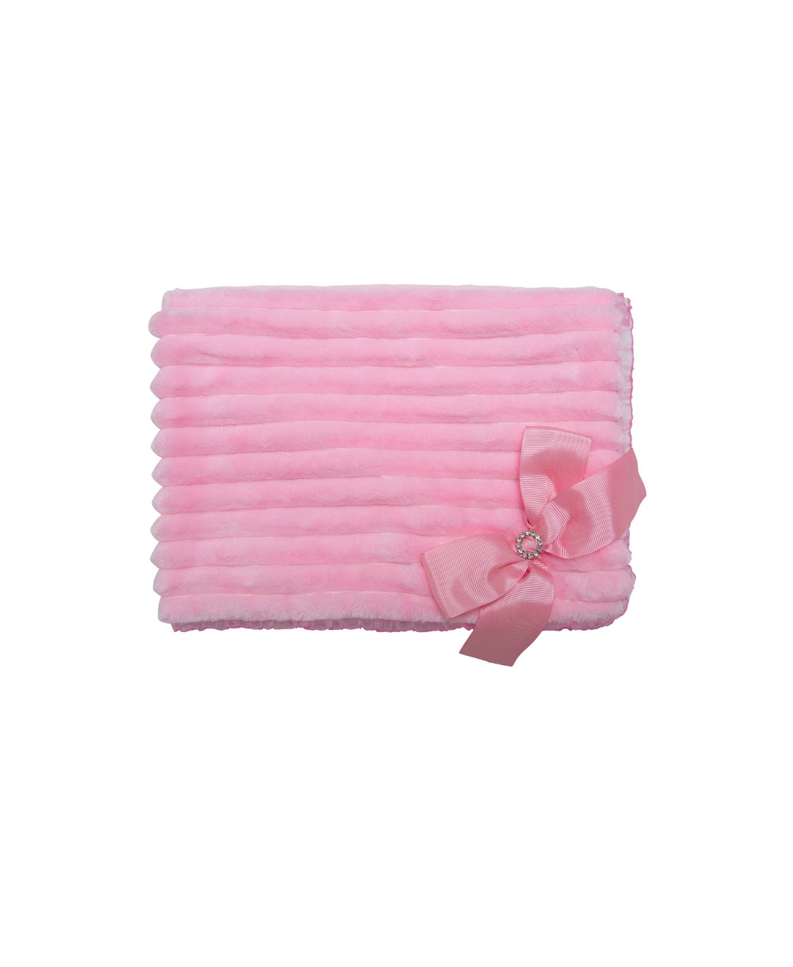 Manta con puntilla en organza y lazo