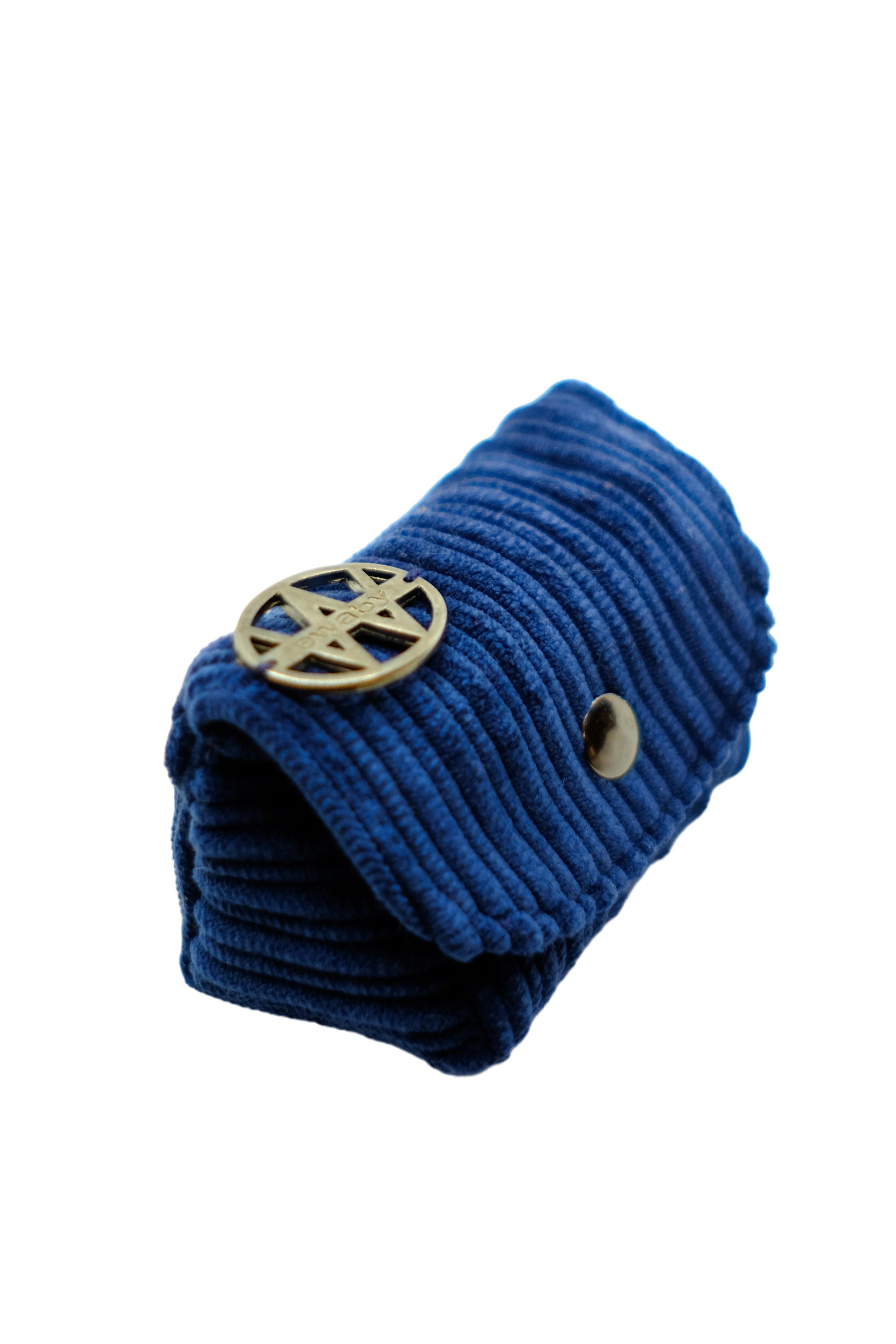 Portabolsitas en pana con chapita metálica Ewaby