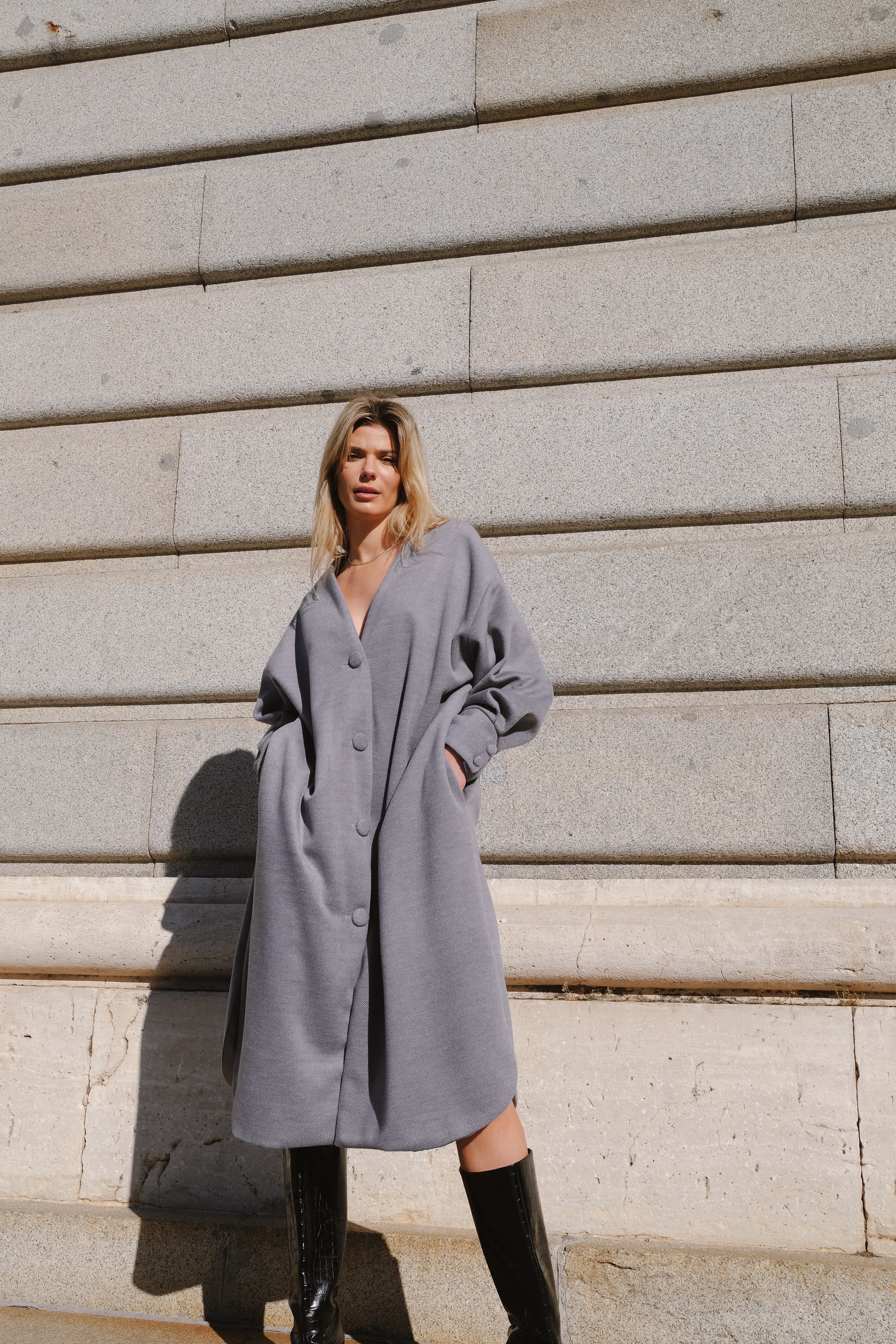 PRE ORDER - Oversized Minimalist Wool Coat