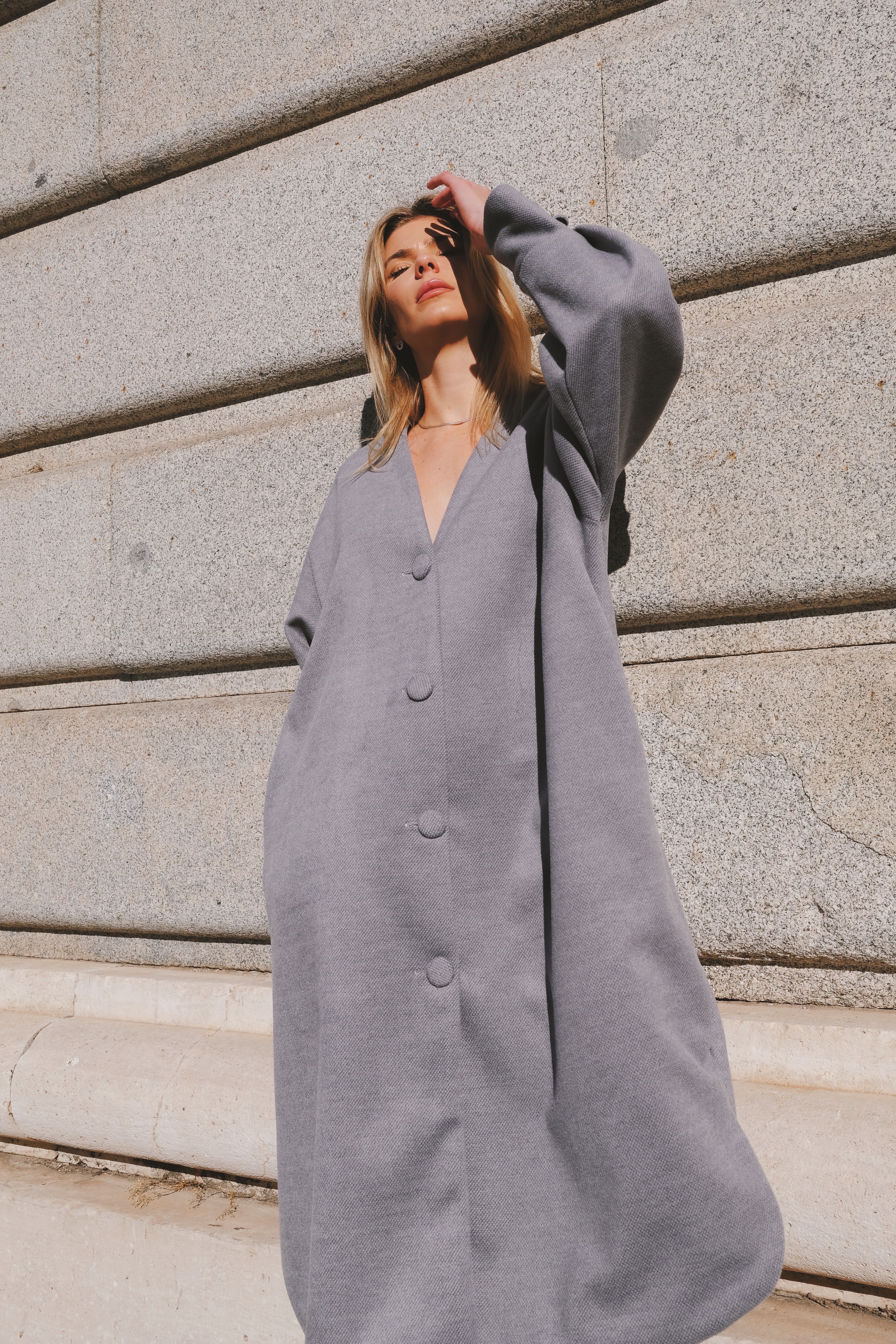 PRE ORDER - Oversized Minimalist Wool Coat